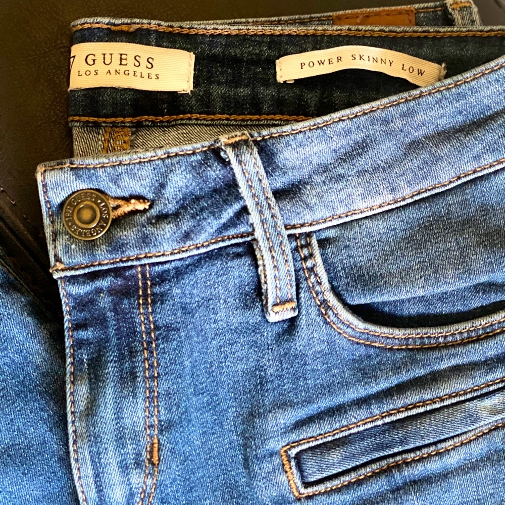 Guess Power Skinny low rise denims